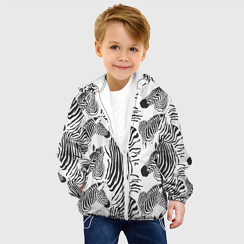 Детская куртка Зебра / 3D-Белый – фото 4