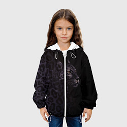 Куртка с капюшоном детская Леопард, цвет: 3D-белый — фото 2
