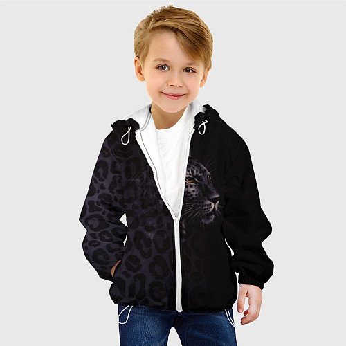 Детская куртка Леопард / 3D-Белый – фото 4