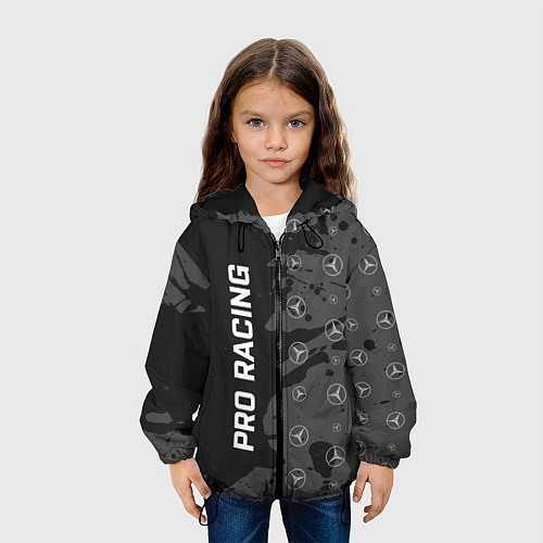 Детская куртка Мерседес - Racing Паттерн / 3D-Черный – фото 3