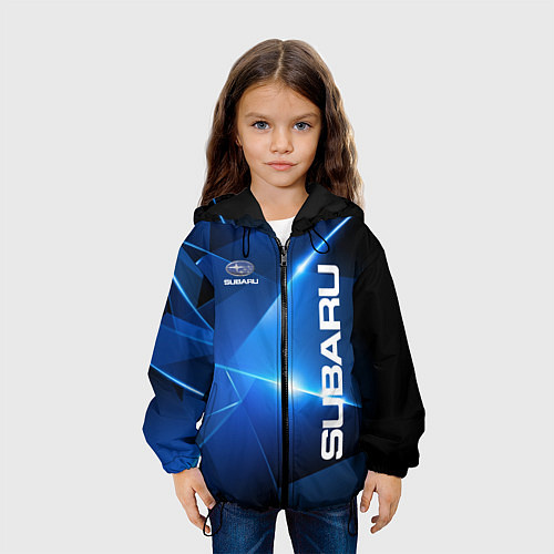 Детская куртка Subaru / 3D-Черный – фото 3