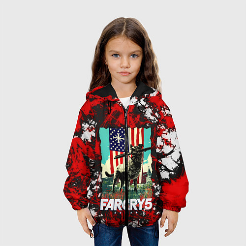 Детская куртка Farcry5 / 3D-Черный – фото 3
