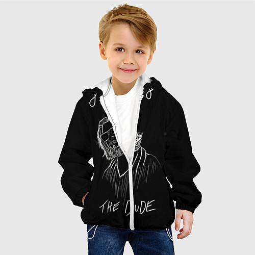 Детская куртка THE DUDE Большой Лебовски / 3D-Белый – фото 4