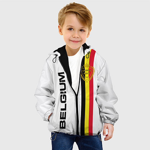 Детская куртка СБОРНАЯ БЕЛЬГИИ / 3D-Черный – фото 4