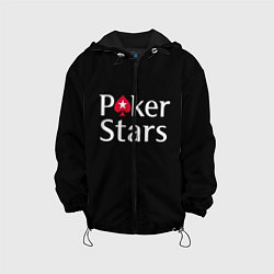 Куртка с капюшоном детская Poker Stars, цвет: 3D-черный