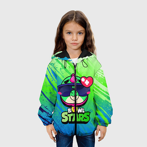 Детская куртка Плохиш Базз Buzz Brawl Stars / 3D-Черный – фото 3