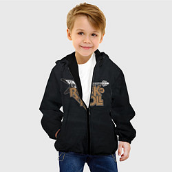 Куртка с капюшоном детская Rock n Roll Гитара, цвет: 3D-черный — фото 2