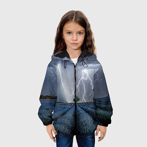 Детская куртка Молнии / 3D-Черный – фото 3