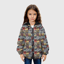 Куртка с капюшоном детская Легкоатлет, цвет: 3D-черный — фото 2