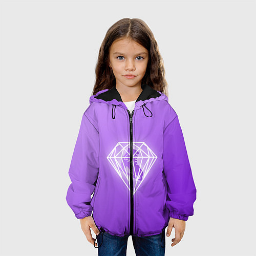 Детская куртка 50 Shades Of Skaters violet / 3D-Черный – фото 3
