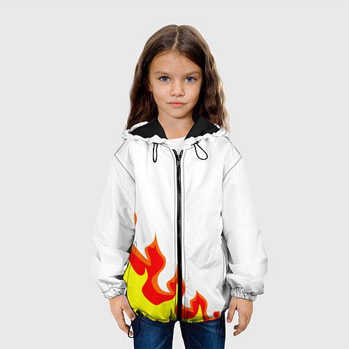 Детская куртка Огонь / 3D-Черный – фото 3