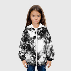 Куртка с капюшоном детская Абстракция, цвет: 3D-белый — фото 2