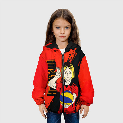 Детская куртка Кенма Козуме, Haikyuu / 3D-Черный – фото 3