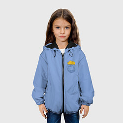 Куртка с капюшоном детская Фри в кармане, цвет: 3D-черный — фото 2