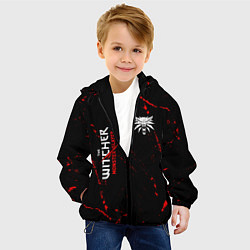 Куртка с капюшоном детская The Witcher Monster Slayer - Grunge, цвет: 3D-черный — фото 2