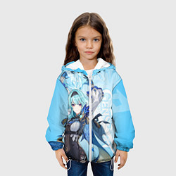 Куртка с капюшоном детская Genshin Impact, Эола, цвет: 3D-белый — фото 2