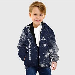 Куртка с капюшоном детская Мерседес - Звезда - Pro Racing, цвет: 3D-черный — фото 2