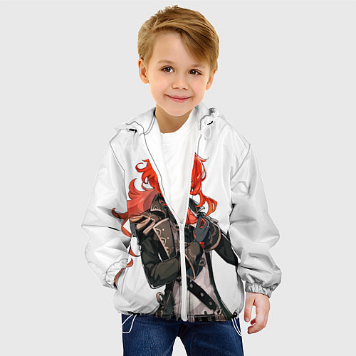 Детская куртка Дилюк из Genshin Impact / 3D-Белый – фото 4