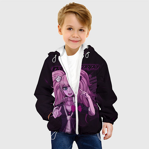 Детская куртка Джунко Эношима Данганронпа / 3D-Белый – фото 4
