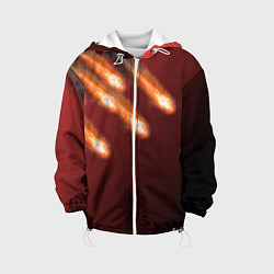 Куртка с капюшоном детская Падение комет, цвет: 3D-белый