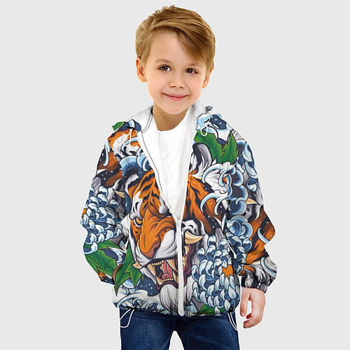 Детская куртка Тигр / 3D-Белый – фото 4