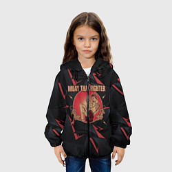 Куртка с капюшоном детская MUAY THAI FIGHTER, цвет: 3D-черный — фото 2