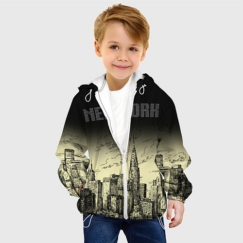Детская куртка Нью-Йорк / 3D-Белый – фото 4