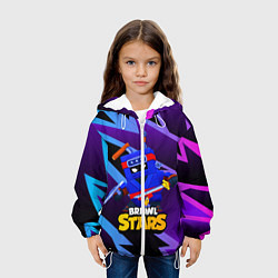 Куртка с капюшоном детская Ash Brawl Stars Эш, цвет: 3D-белый — фото 2