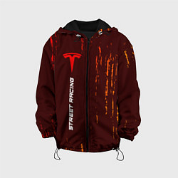 Куртка с капюшоном детская Tesla - Pro Racing Vertical, цвет: 3D-черный