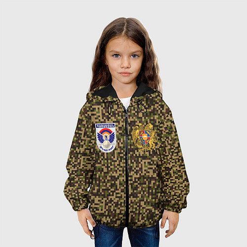 Детская куртка Вооруженные силы Армении / 3D-Черный – фото 3