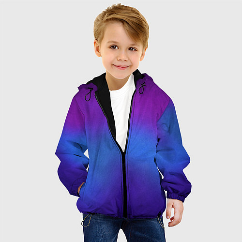 Детская куртка Leather gradient / 3D-Черный – фото 4