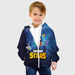 Куртка с капюшоном детская Ash Brawl Stars Эш, цвет: 3D-белый — фото 2