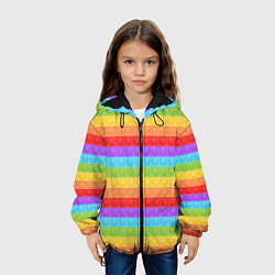 Куртка с капюшоном детская ПОП ИТ POP IT, цвет: 3D-черный — фото 2