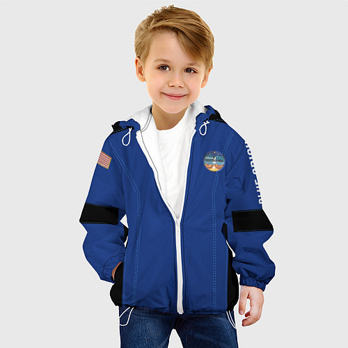 Детская куртка Blue origin Костюм астронавта / 3D-Белый – фото 4