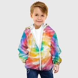 Куртка с капюшоном детская РАДУЖНЫЙ УРАГАН HURRICANE Z, цвет: 3D-белый — фото 2