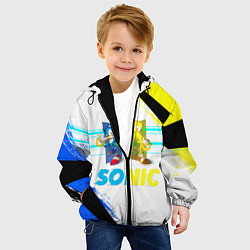 Куртка с капюшоном детская СУПЕР СОНИК Z, цвет: 3D-черный — фото 2