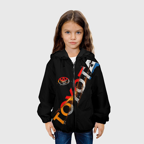 Детская куртка TOYOTA FRAGMENTS / 3D-Черный – фото 3