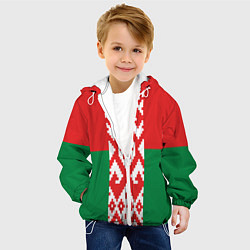 Куртка с капюшоном детская Белоруссия, цвет: 3D-белый — фото 2