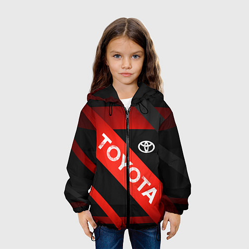 Детская куртка TOYOTA LINES / 3D-Черный – фото 3