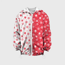 Детская куртка Снежинки - новогодние узоры