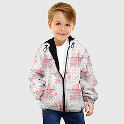 Куртка с капюшоном детская Детская коляска, цвет: 3D-черный — фото 2