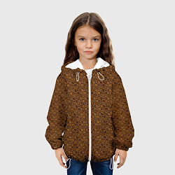 Куртка с капюшоном детская Brown & Gold, цвет: 3D-белый — фото 2