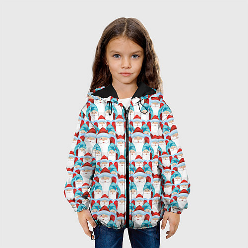 Детская куртка Дедушки Морозы / 3D-Черный – фото 3