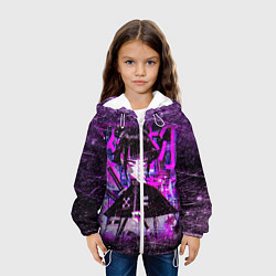Куртка с капюшоном детская Cyberpunk Samurai Anime, цвет: 3D-белый — фото 2