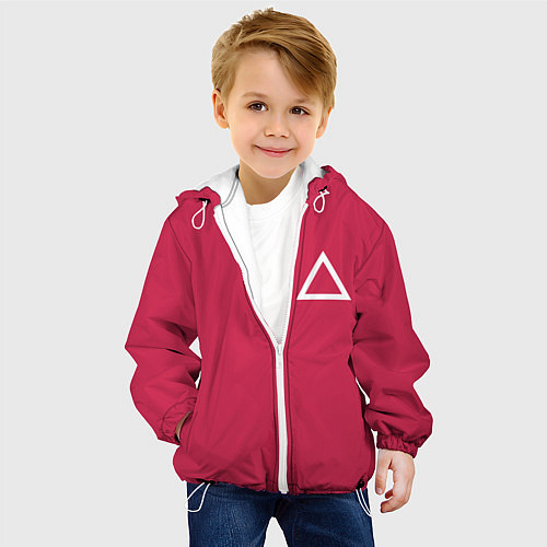 Детская куртка Треугольник / 3D-Белый – фото 4
