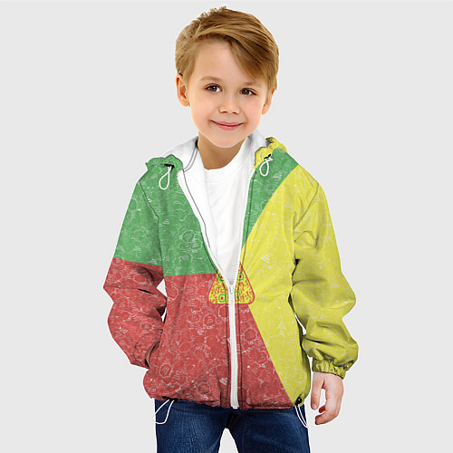 Детская куртка Колба на фоне АПВ 3 1 8 / 3D-Белый – фото 4