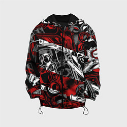 Куртка с капюшоном детская Оружейный барон, цвет: 3D-черный