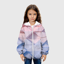 Куртка с капюшоном детская Треугольники для тебя, цвет: 3D-белый — фото 2