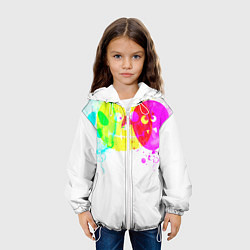 Куртка с капюшоном детская Призраки Хэллоуина полиэстер, цвет: 3D-белый — фото 2