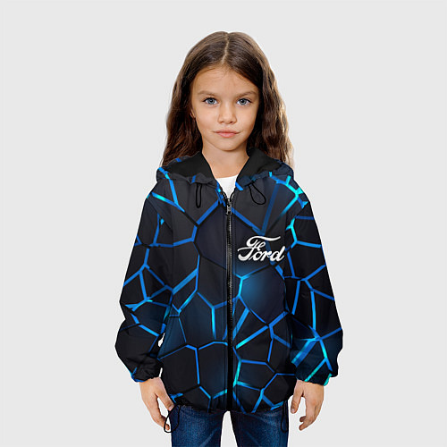 Детская куртка Ford 3D плиты с подсветкой / 3D-Черный – фото 3